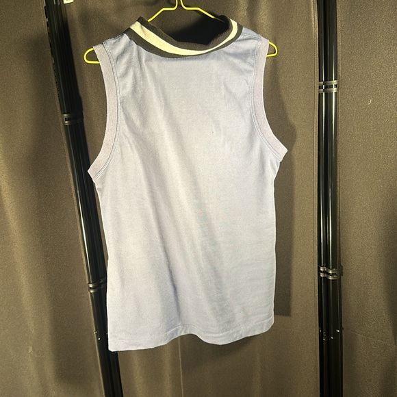 🖤 5/$30 🖤 Calvin Klein lavender purple sleeveless polo shirt black&white collar - Picture 10 of 14